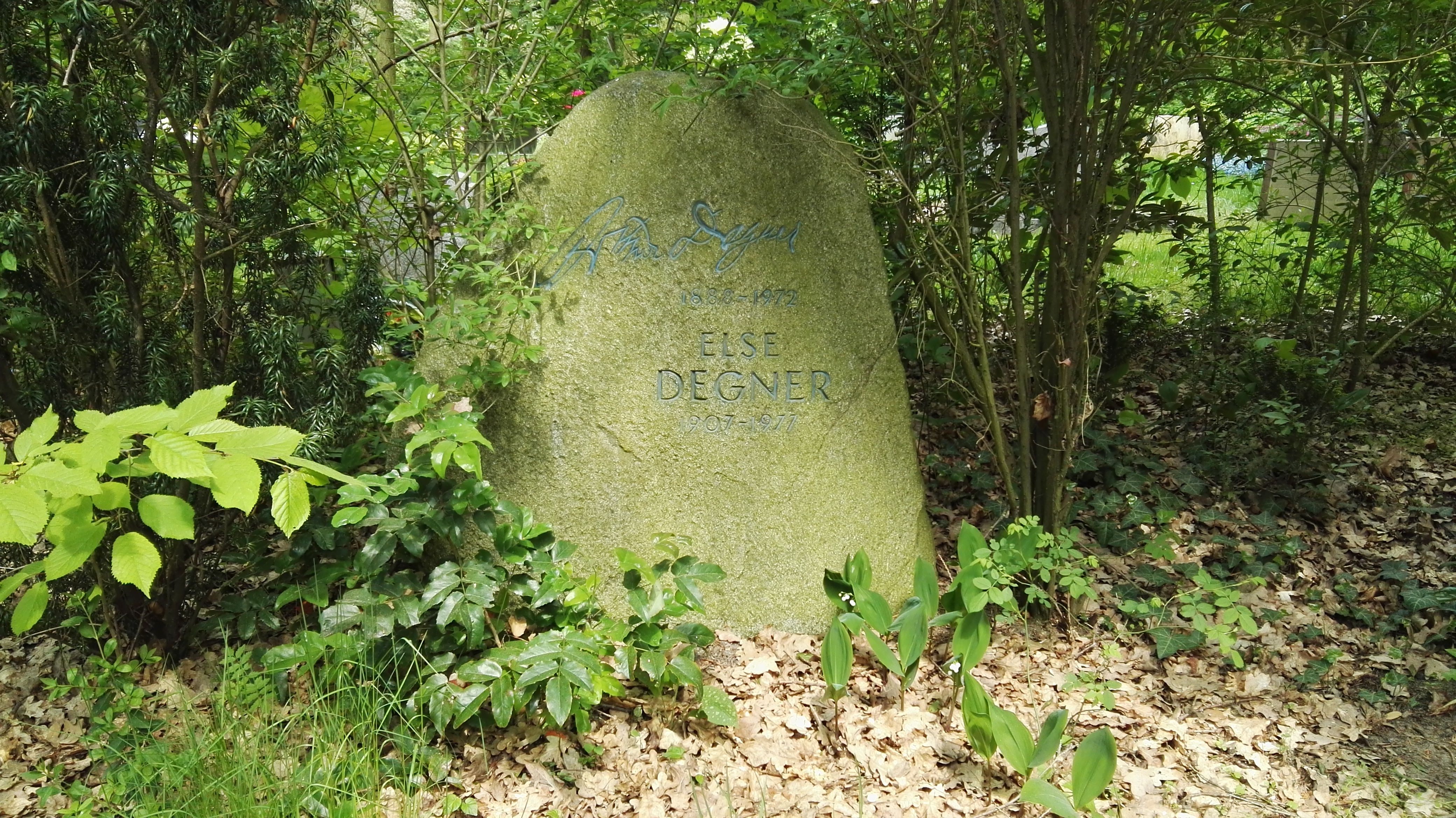 Grabstätte von Arthur Degner auf dem Heidefriedhof Berlin